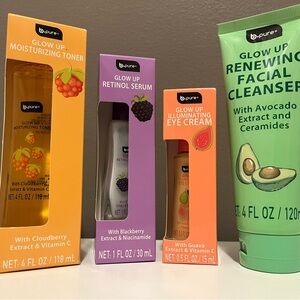 b.pure Skincare Set with Toner, Serum, Eye Cream, and Cleanser